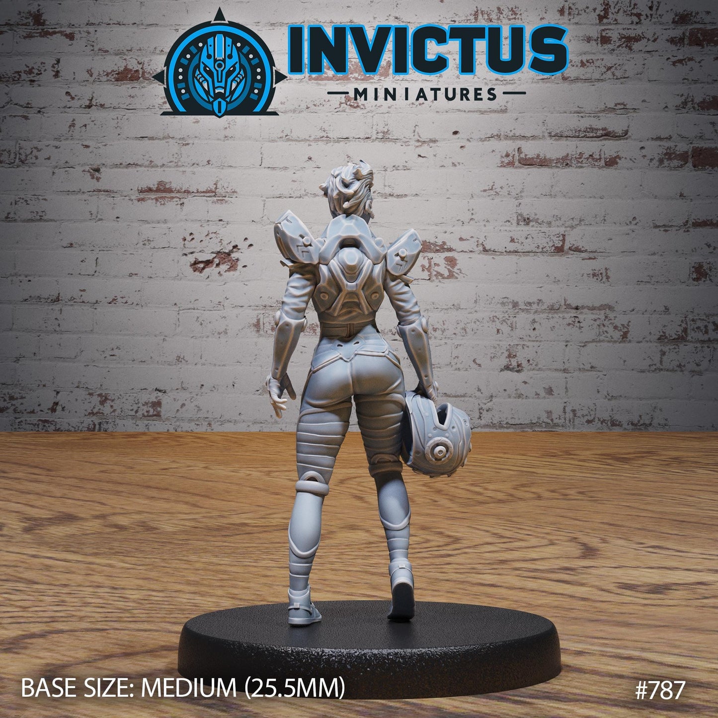 Racing Girl (4 Variants Available) - Invictus Miniatures