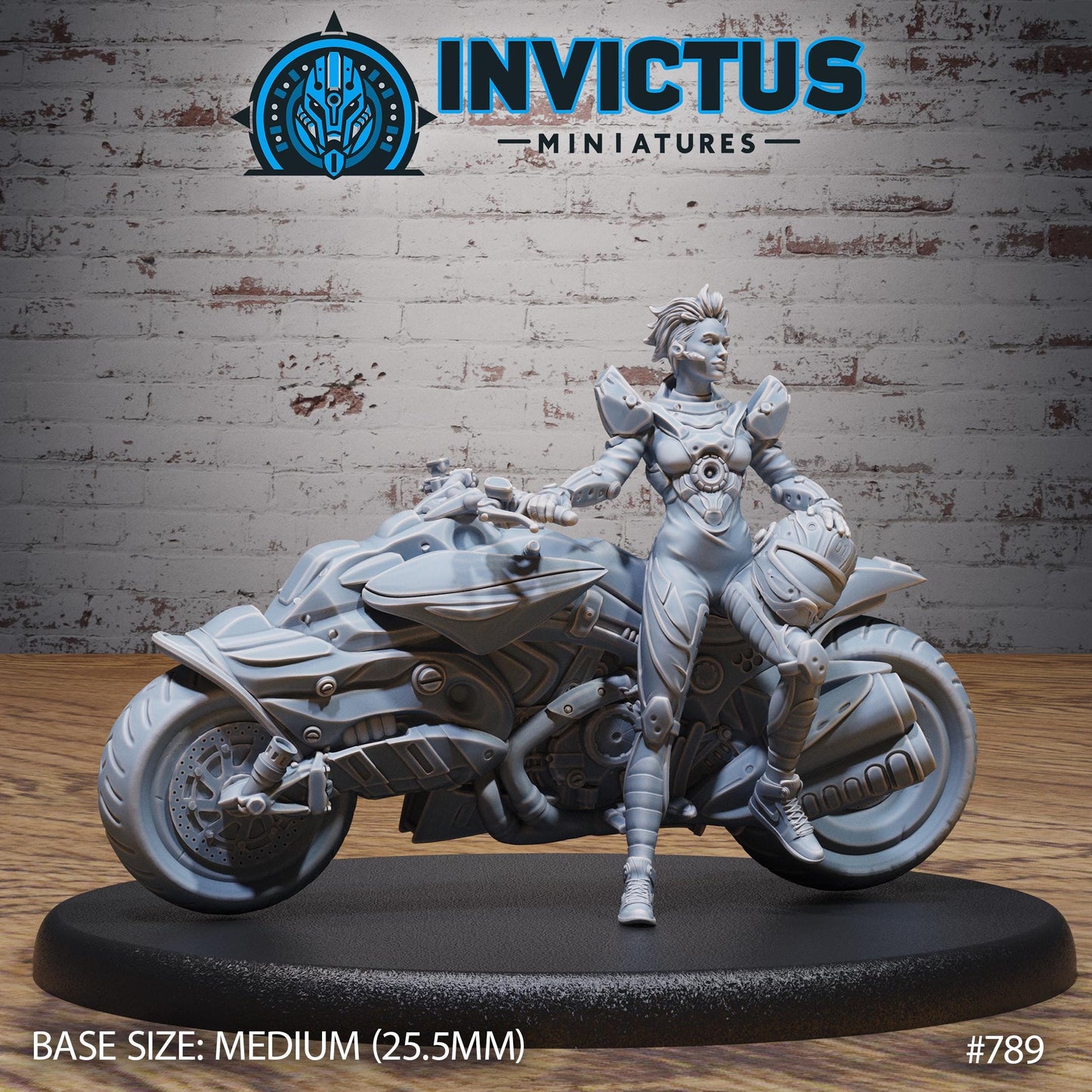 Racing Girl (4 Variants Available) - Invictus Miniatures