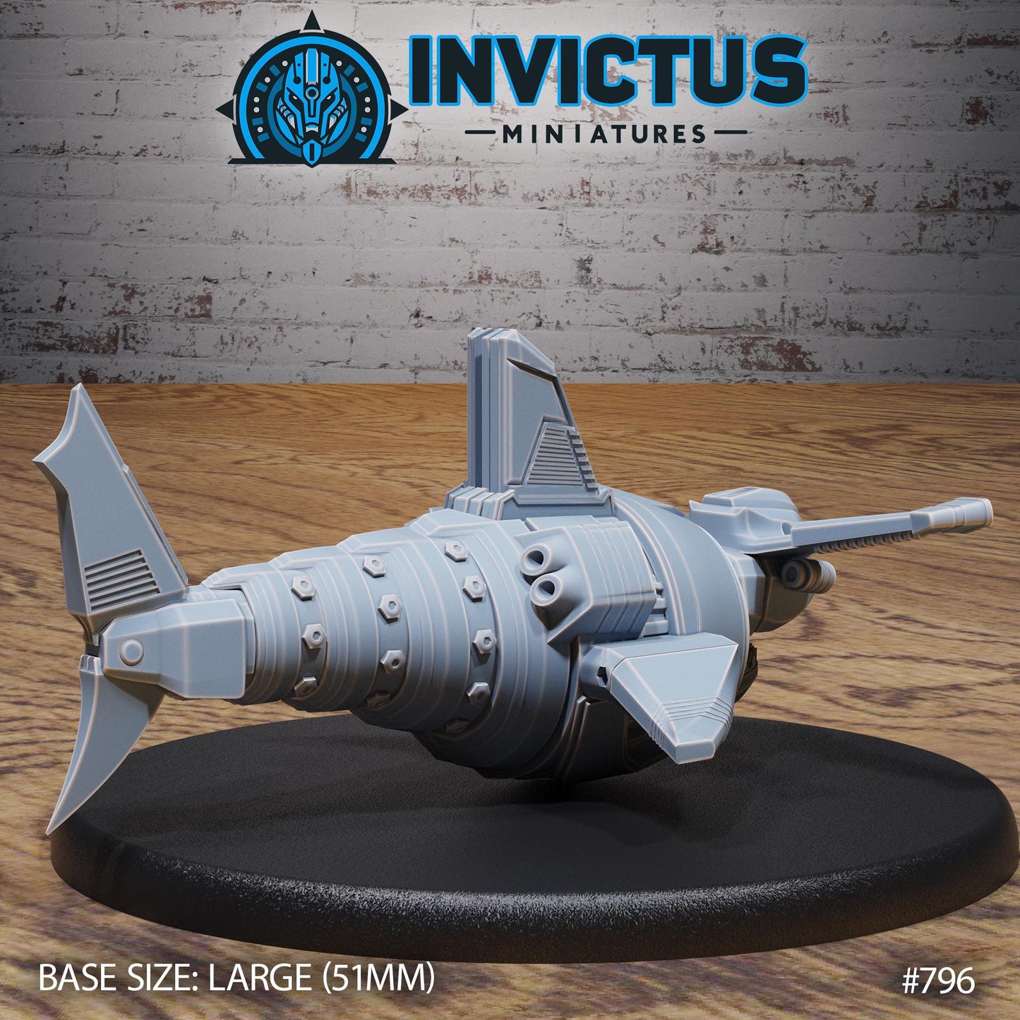 Shark Robot (2 Variants Available) - Invictus Miniatures