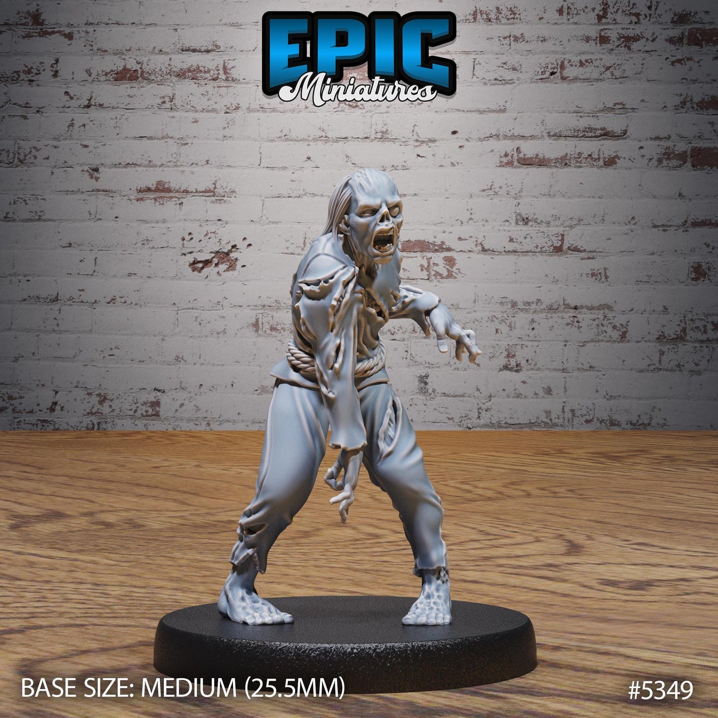 Zombie Villagers, Set 1 (4 Variants Available) - Epic Miniatures