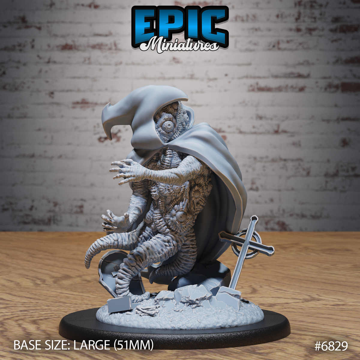 Shoggoth Knight, Caped Eldritch Horror (3 Variants Available) - Epic Miniatures