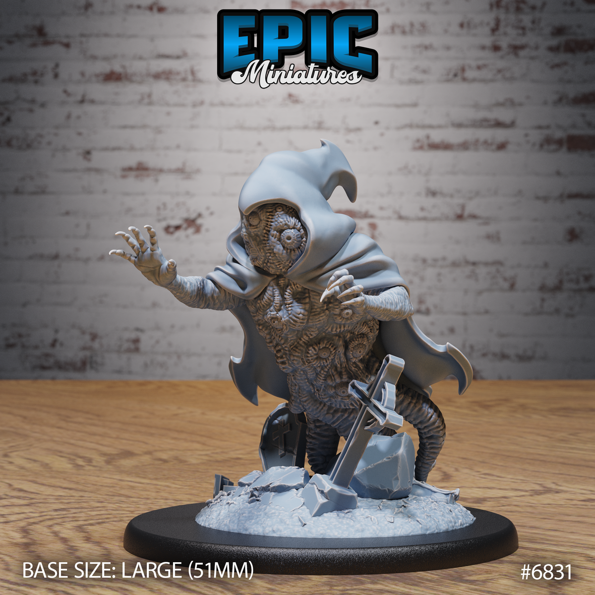 Shoggoth Knight, Caped Eldritch Horror (3 Variants Available) - Epic Miniatures