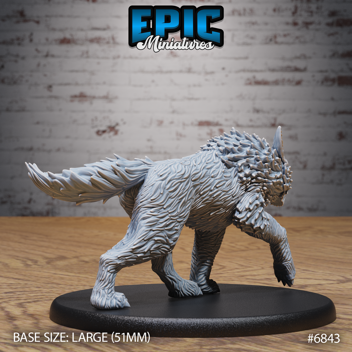 Dire Wolf (3 Variants Available) - Epic Miniatures