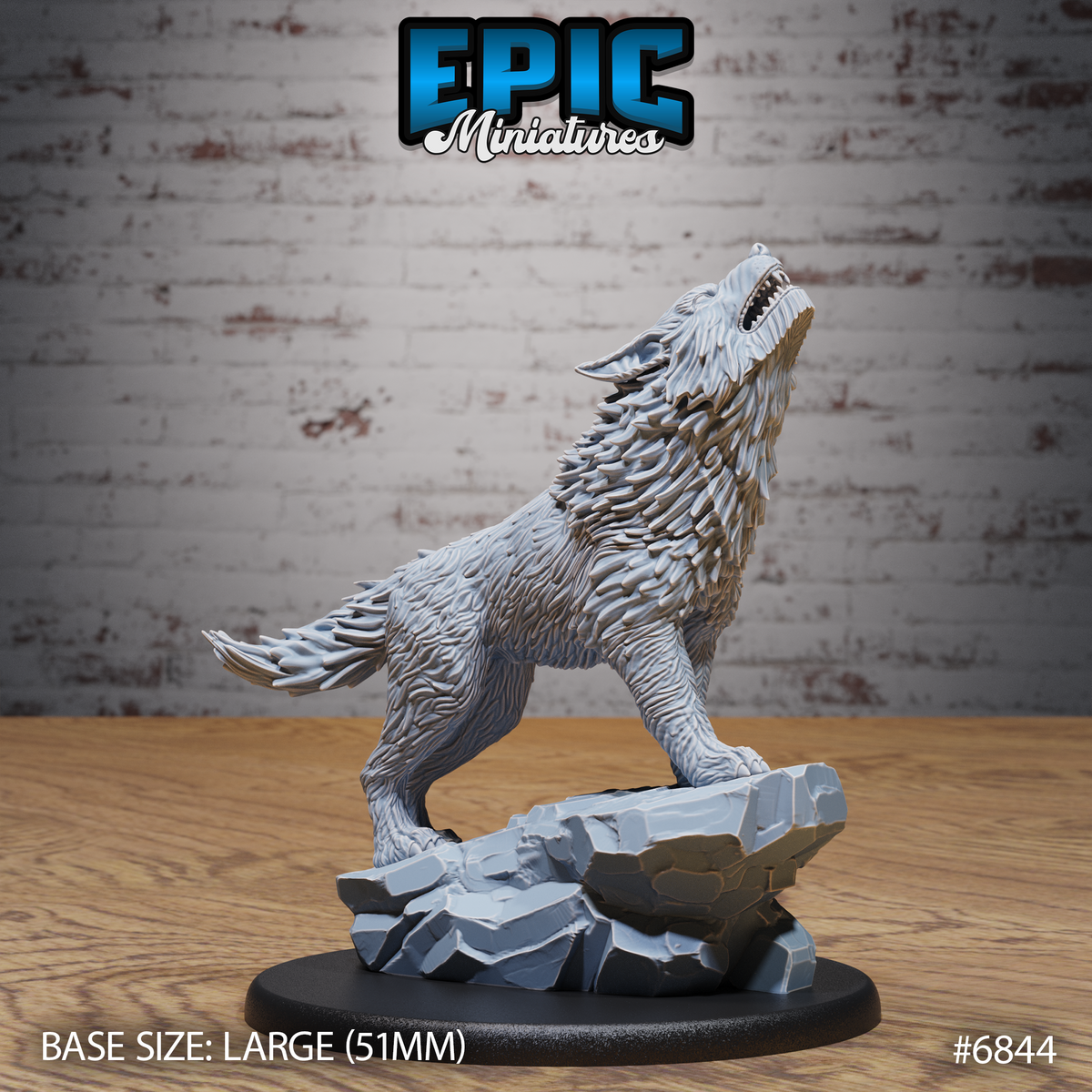 Dire Wolf (3 Variants Available) - Epic Miniatures