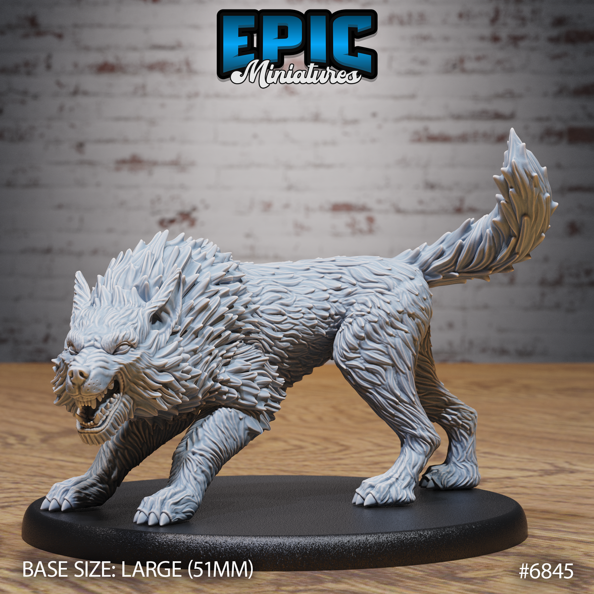 Dire Wolf (3 Variants Available) - Epic Miniatures