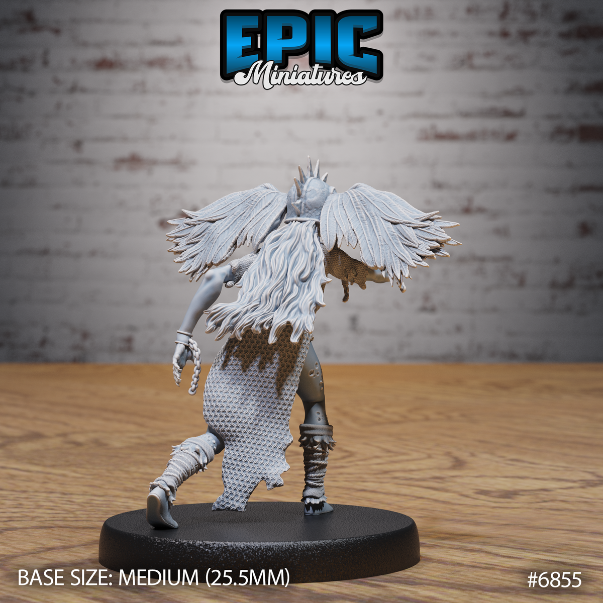Hel Valkyre, Undead Valkyrie (3 Variants Available) - Epic Miniatures