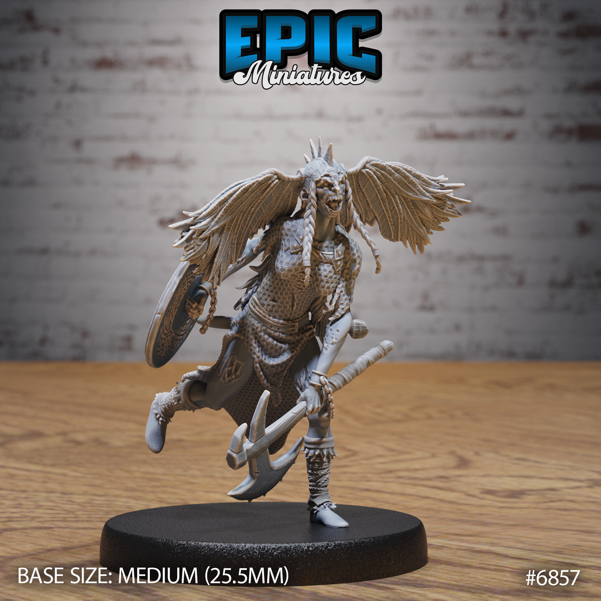Hel Valkyre, Undead Valkyrie (3 Variants Available) - Epic Miniatures