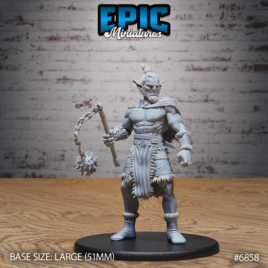 Barbarian Firbolg, Giant-Kin Warrior (3 Variants Available) - Epic Miniatures