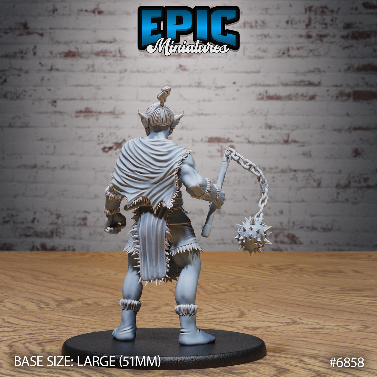 Barbarian Firbolg, Giant-Kin Warrior (3 Variants Available) - Epic Miniatures