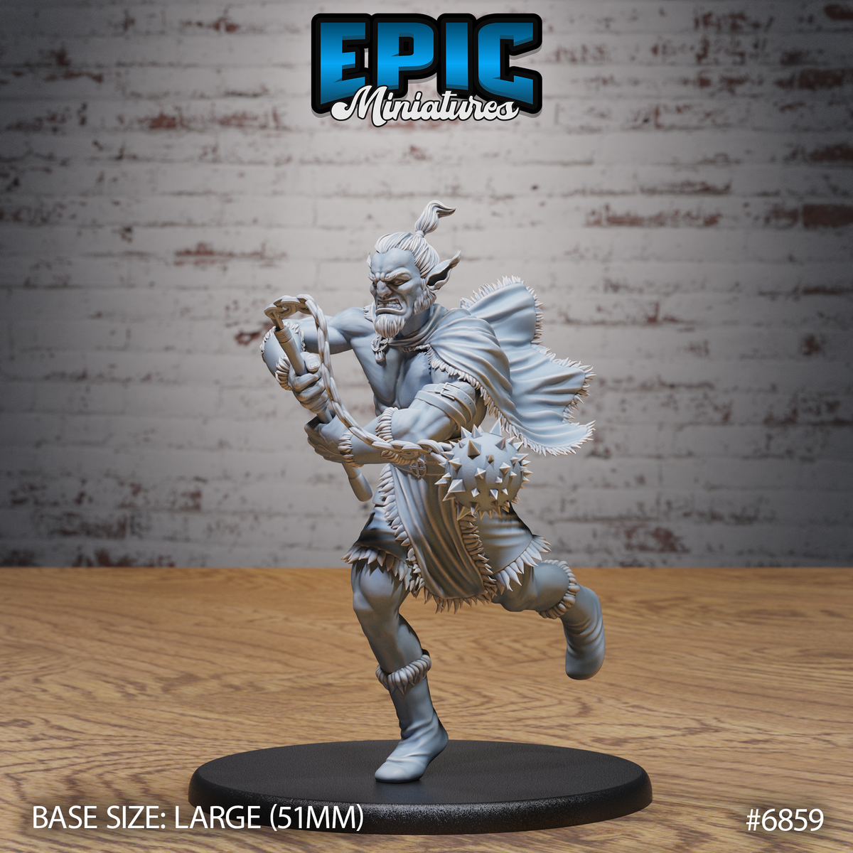 Barbarian Firbolg, Giant-Kin Warrior (3 Variants Available) - Epic Miniatures