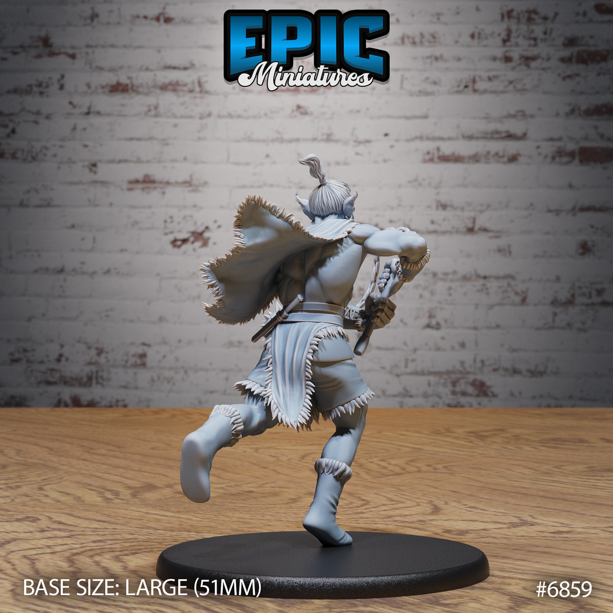 Barbarian Firbolg, Giant-Kin Warrior (3 Variants Available) - Epic Miniatures