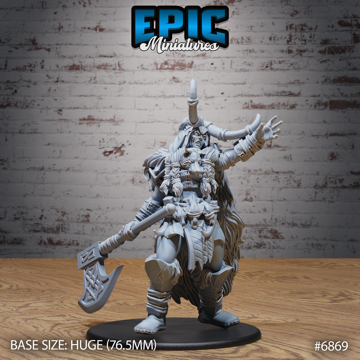 Frost Giantess, Set 2 (3 Variants Available) - Epic Miniatures