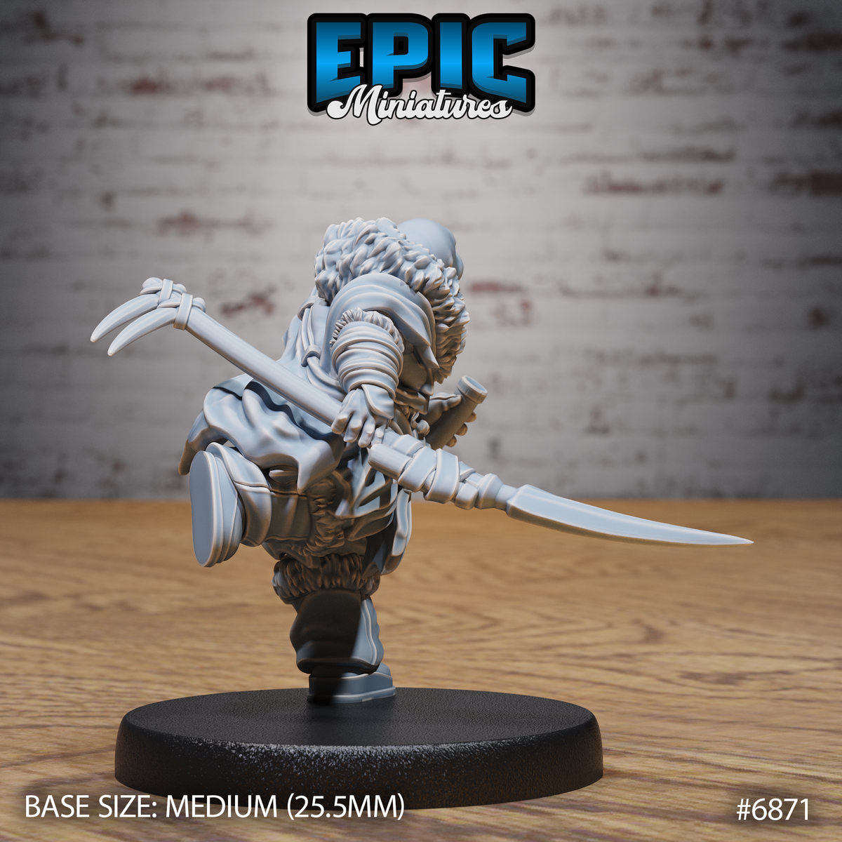 Walrus Druid (3 Variants Available) - Epic Miniatures