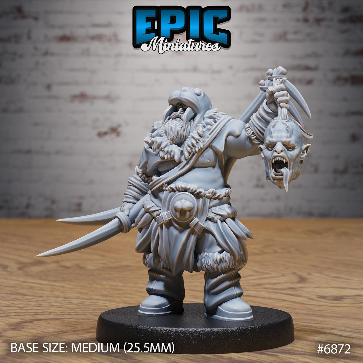 Walrus Druid (3 Variants Available) - Epic Miniatures