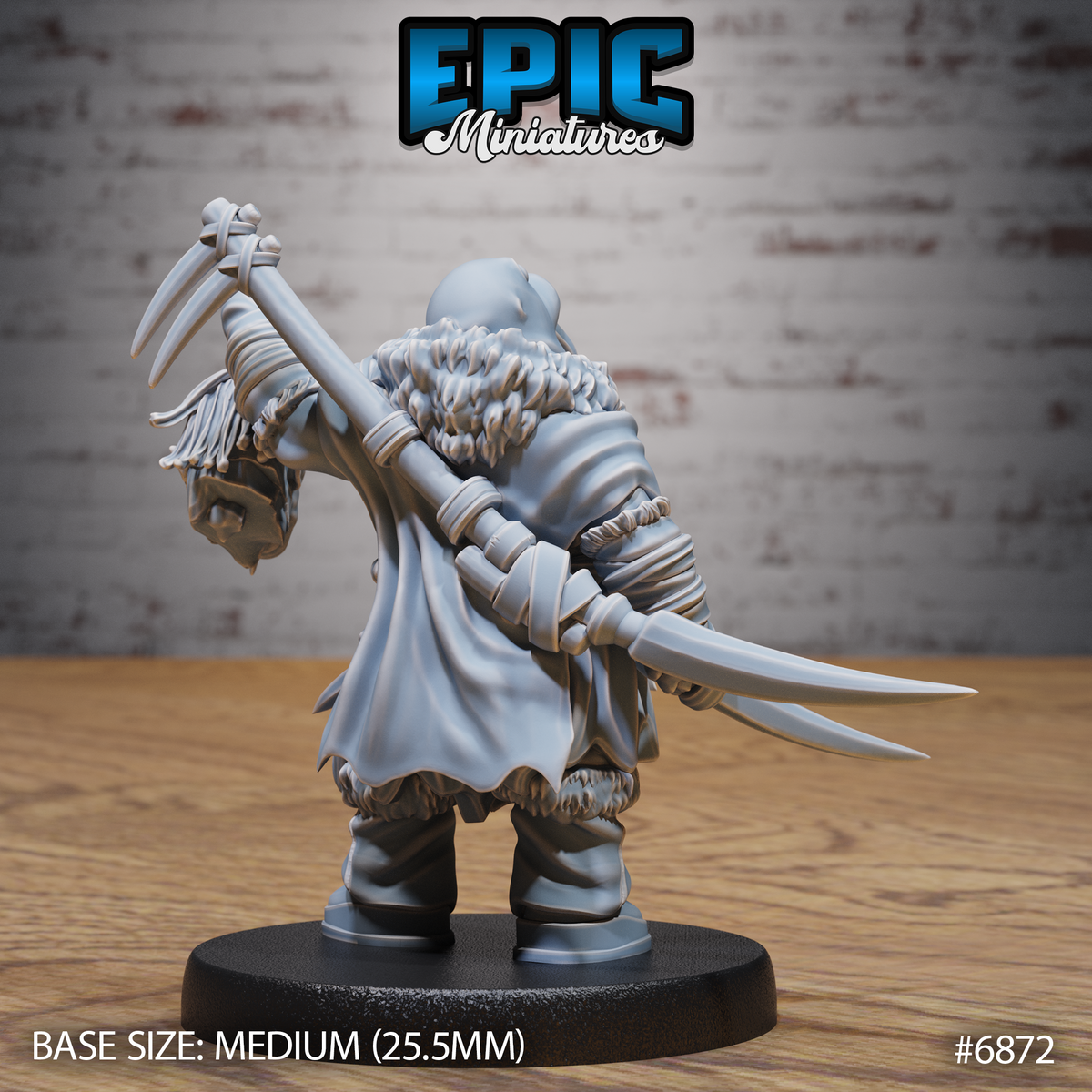 Walrus Druid (3 Variants Available) - Epic Miniatures