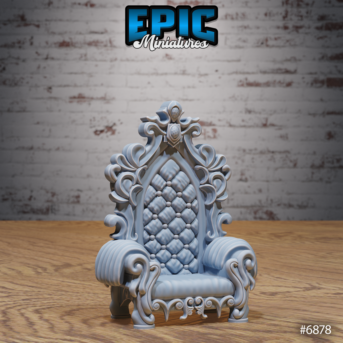 Knight's Honour, Castle Scatter Set - Chairs, Bookcases and Tables (7 Variants Available) - Epic Miniatures
