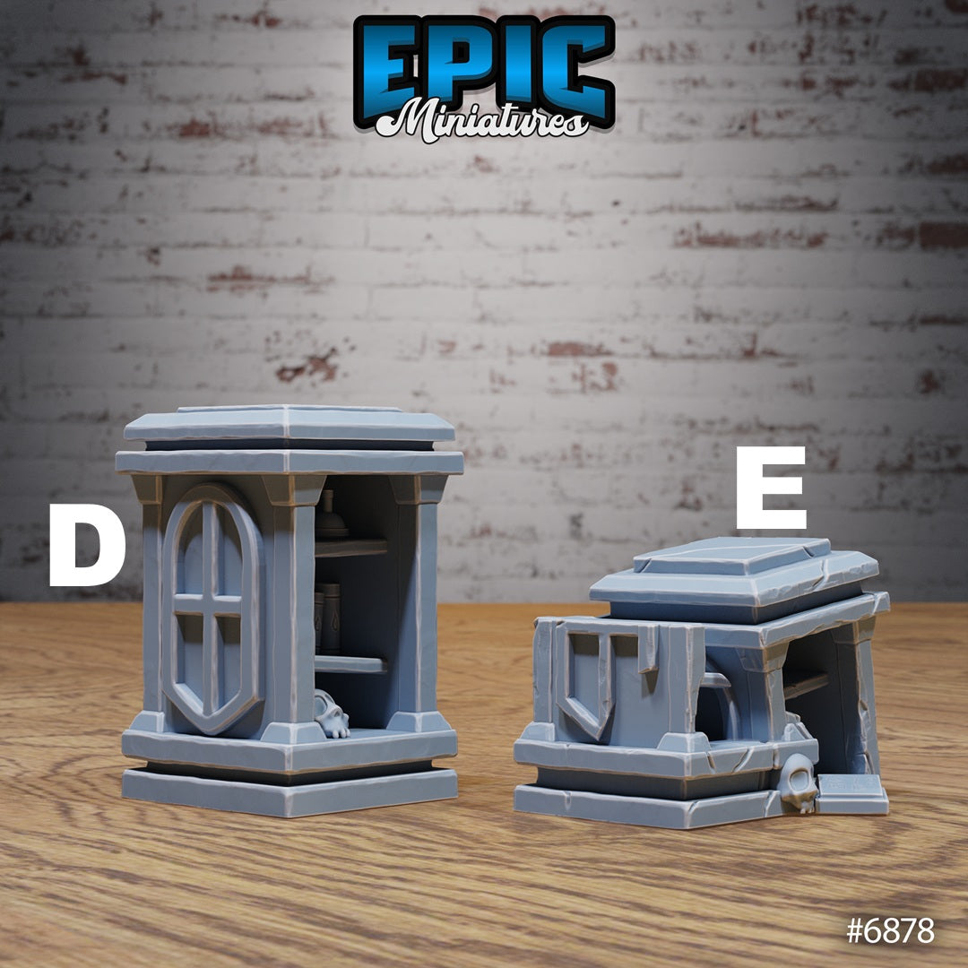 Knight's Honour, Castle Scatter Set - Chairs, Bookcases and Tables (7 Variants Available) - Epic Miniatures