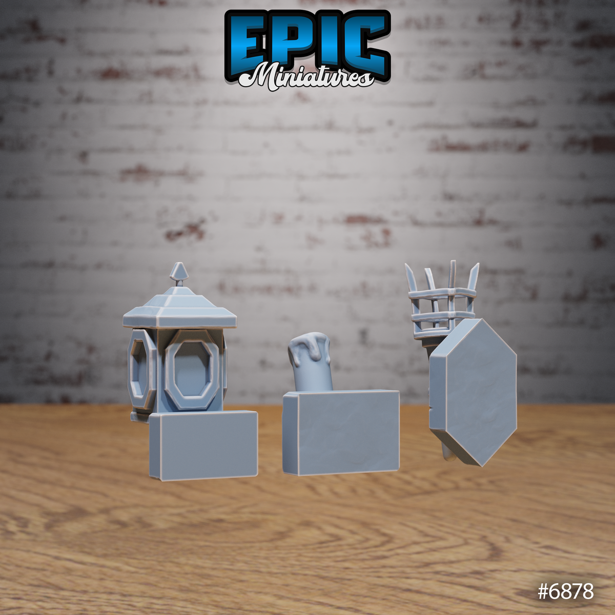 Knight's Honour, Castle Scatter Set - Candelabra and Wall Lights (5 Variants Available) - Epic Miniatures