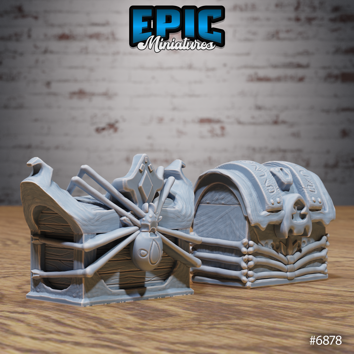 Knight's Honour, Castle Scatter Set - Cages, Doors and Chests (7 Variants Available) - Epic Miniatures
