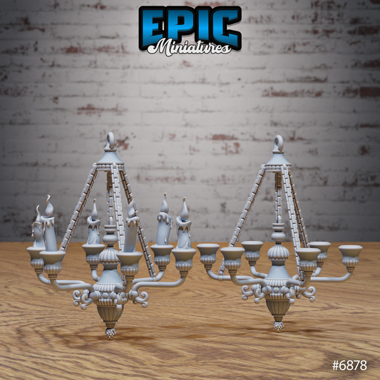 Knight's Honour, Castle Scatter Set - Candelabra and Wall Lights (5 Variants Available) - Epic Miniatures