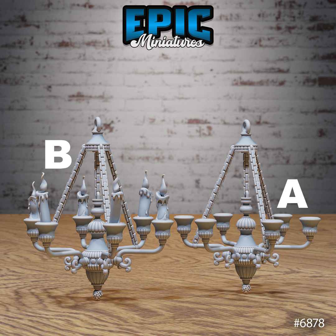Knight's Honour, Castle Scatter Set - Candelabra and Wall Lights (5 Variants Available) - Epic Miniatures
