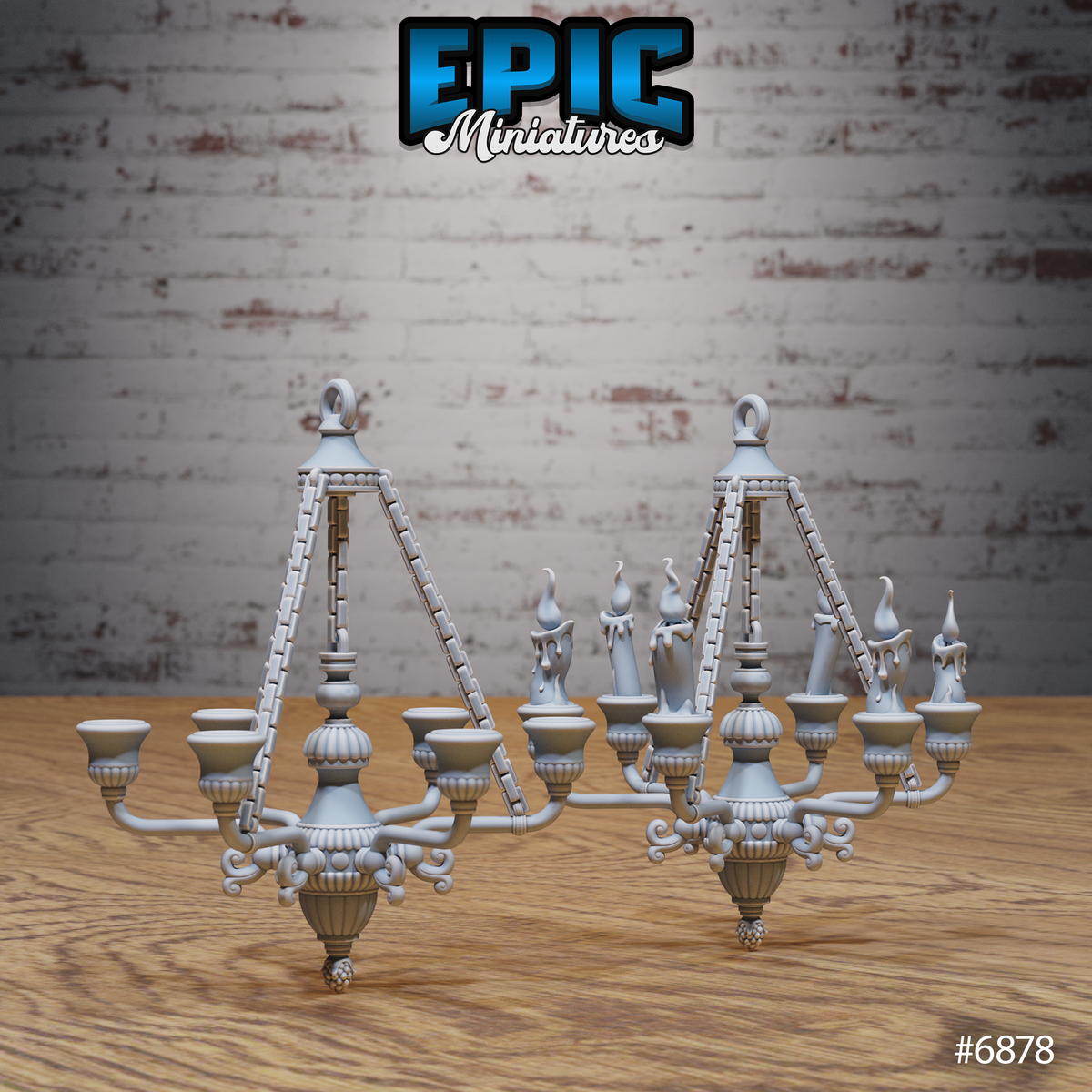 Knight's Honour, Castle Scatter Set - Candelabra and Wall Lights (5 Variants Available) - Epic Miniatures