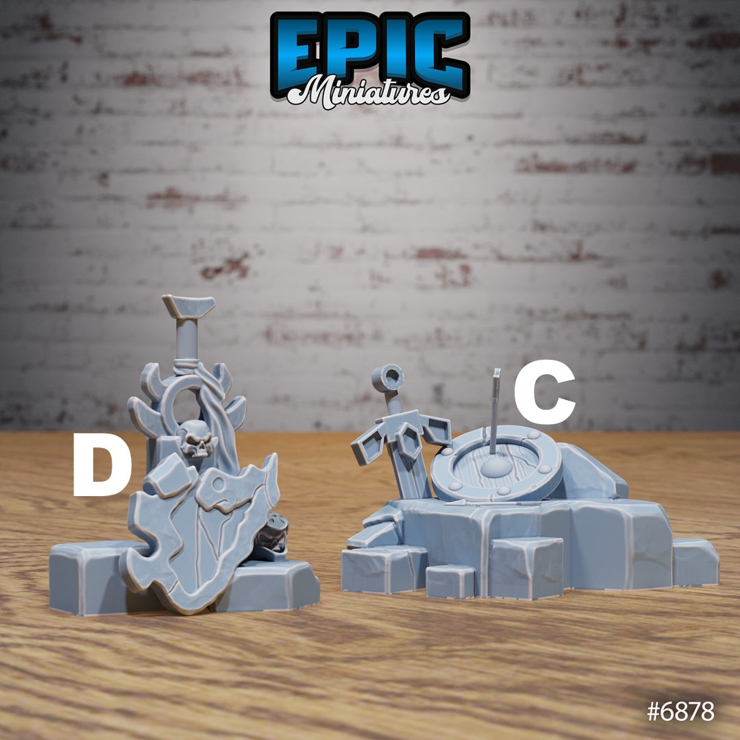 Knight's Honour, Castle Scatter Set - Decorations (5 Variants Available) - Epic Miniatures