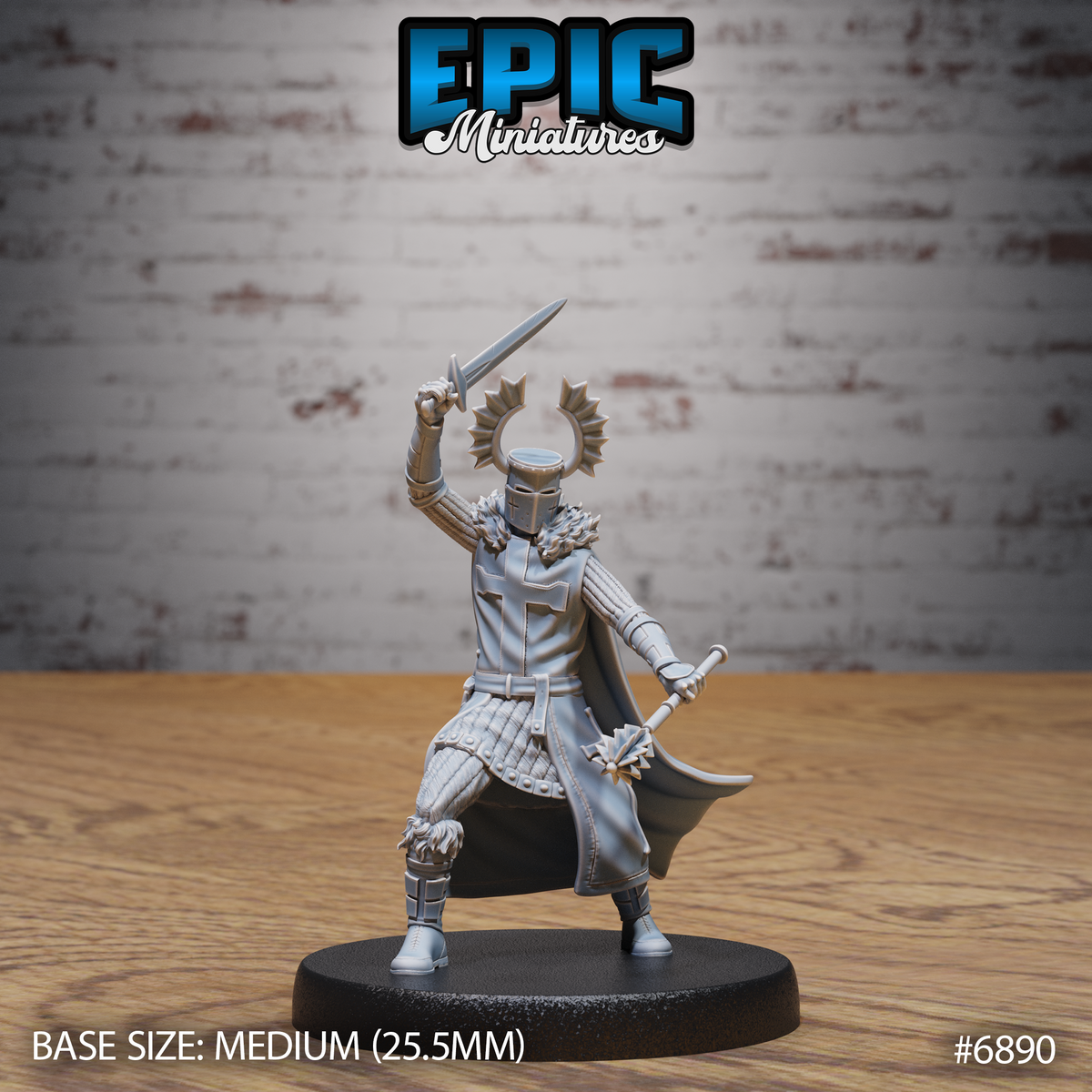 Templar Knight (3 Variants Available) - Epic Miniatures