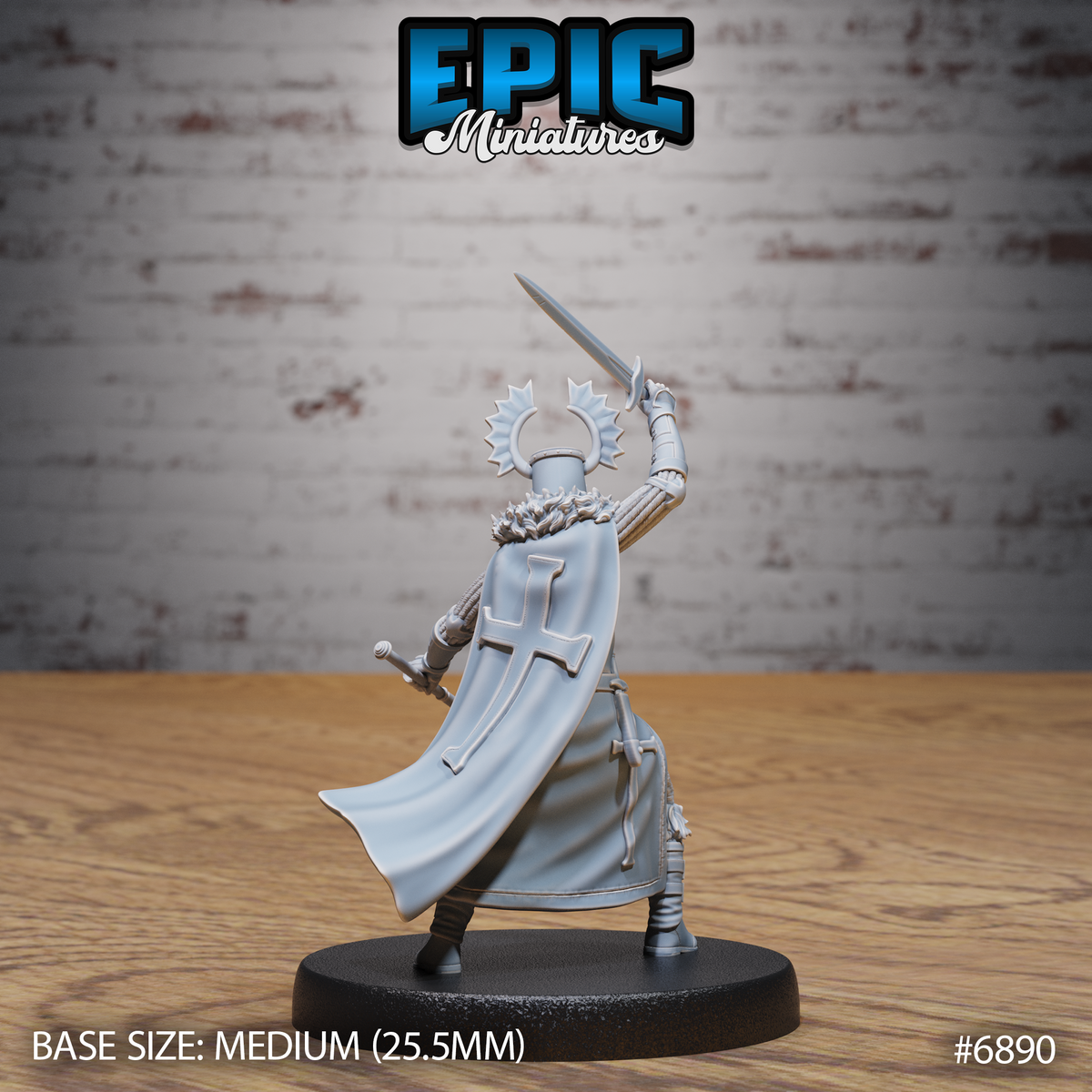 Templar Knight (3 Variants Available) - Epic Miniatures