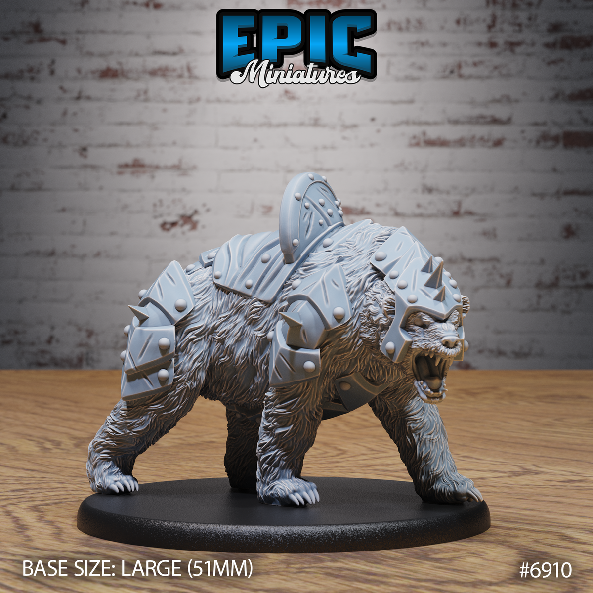 Armoured Bear (3 Variants Available) - Epic Miniatures