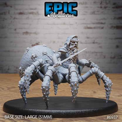 Dwarf Drider, Spider-Dwarf Creature (3 Variants Available) - Epic Miniatures