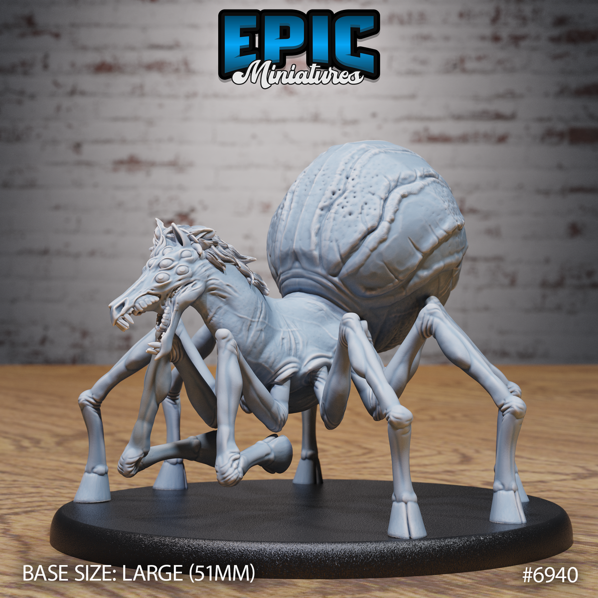 Horse Spider, Nightmare Chimera Creature (3 Variants Available) - Epic Miniatures