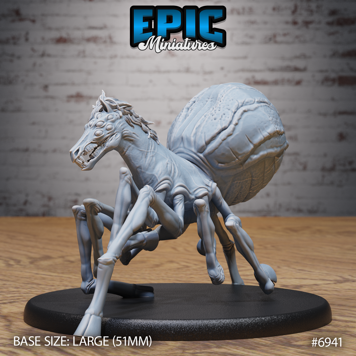 Horse Spider, Nightmare Chimera Creature (3 Variants Available) - Epic Miniatures