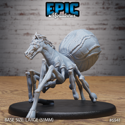 Horse Spider, Nightmare Chimera Creature (3 Variants Available) - Epic Miniatures