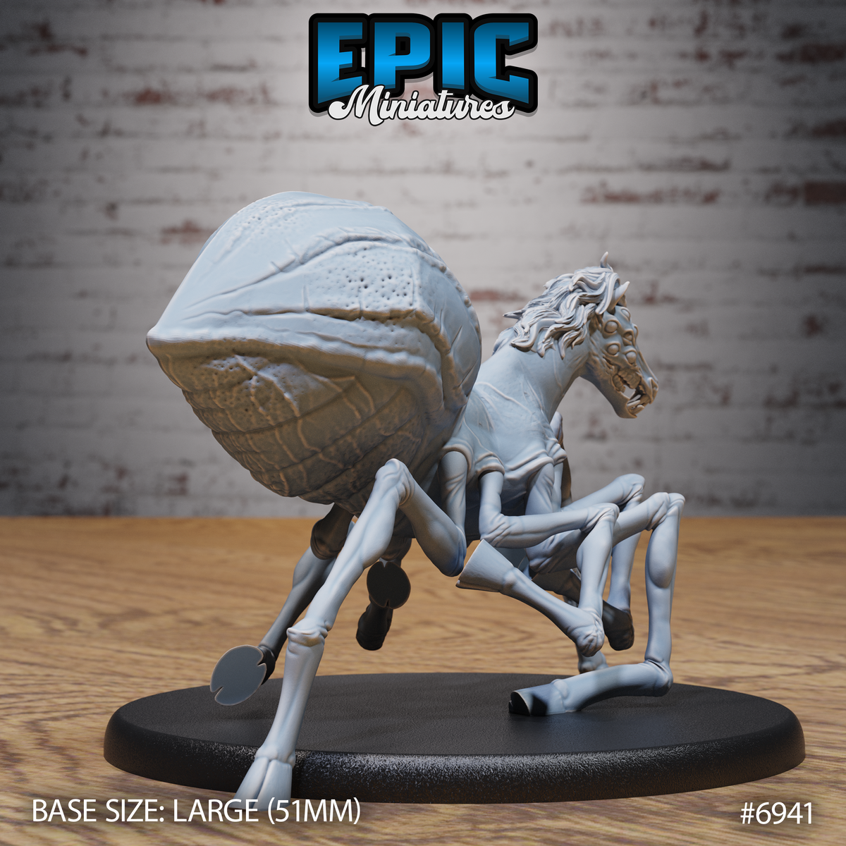 Horse Spider, Nightmare Chimera Creature (3 Variants Available) - Epic Miniatures