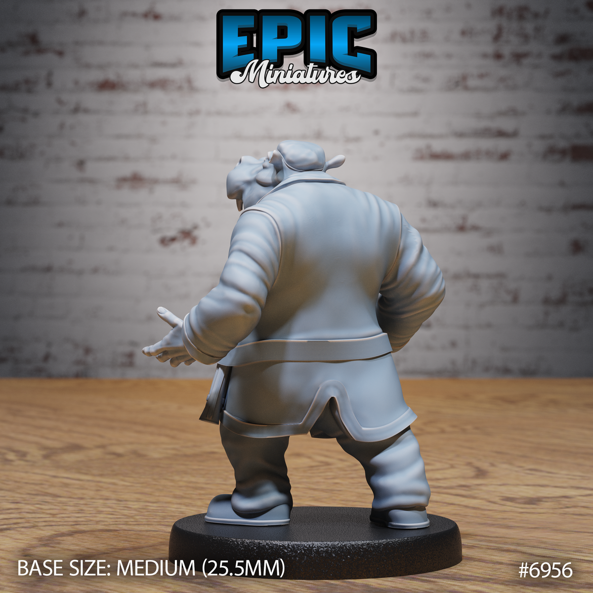 Hippo Pirate (3 Variants Available) - Epic Miniatures