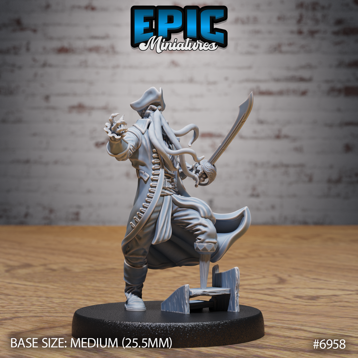 Mind Pirate Captain (3 Variants Available) - Epic Miniatures