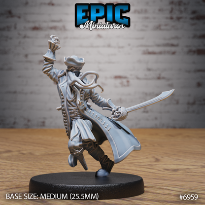 Mind Pirate Captain (3 Variants Available) - Epic Miniatures