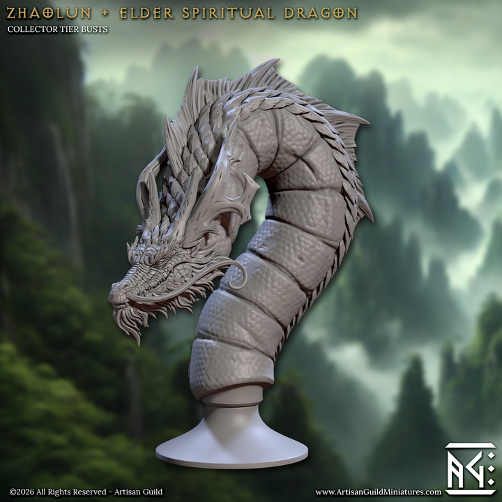 Zhaolun, Elder Spiritual Dragon Bust - Artisan Guild