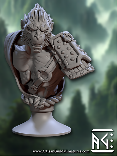 Vanaran Busts - Ape and Monkey Folk Statuettes (6 Variants Available) - Artisan Guild