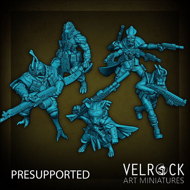 Alien Space Gangers (5 Variants Available) - Velrock