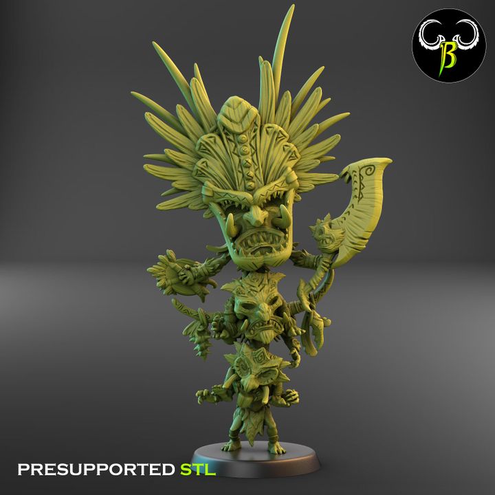 Angry Matai, Island Spirit Trio (2 Variants Available) - Clay Beast Creations