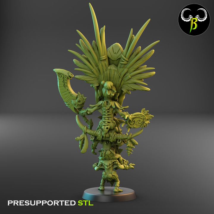 Angry Matai, Island Spirit Trio (2 Variants Available) - Clay Beast Creations
