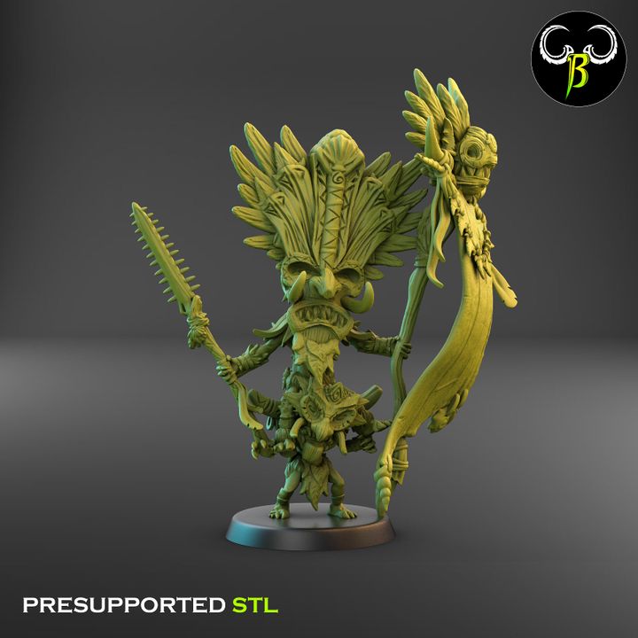 Angry Matai, Island Spirit Trio (2 Variants Available) - Clay Beast Creations