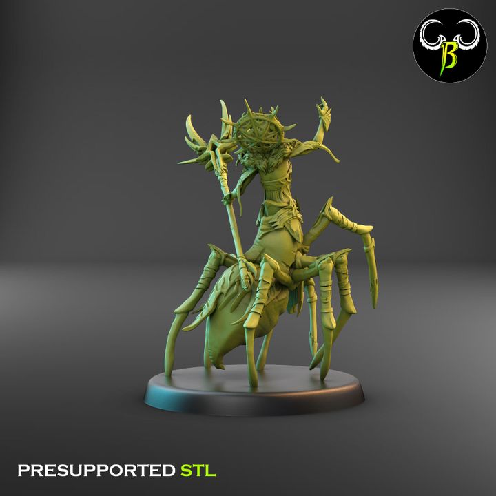 Chosen of the 8 - Spider Centaur Elf Leaders (2 Variants Available) - Clay Beast Creations