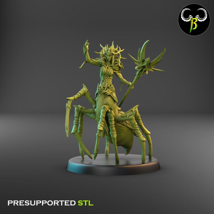 Chosen of the 8 - Spider Centaur Elf Leaders (2 Variants Available) - Clay Beast Creations