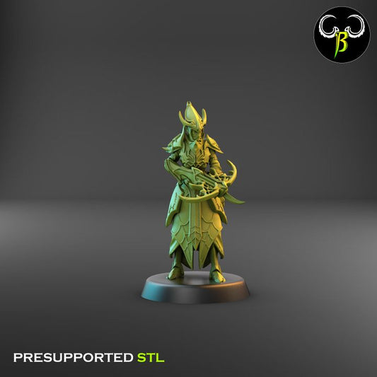 Cultists of the Web - Ranged, Dark Elf Crossbow Squad 1 (4 Variants Available) - Clay Beast Creations