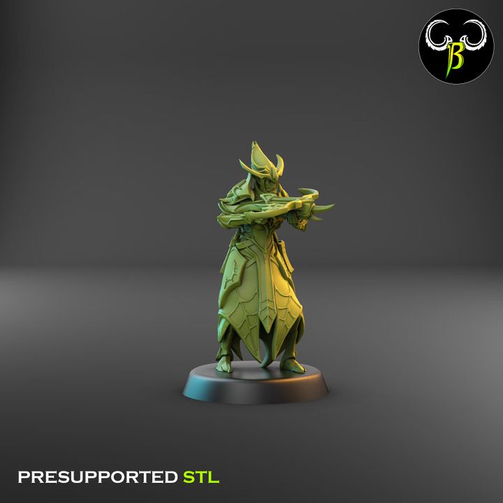 Cultists of the Web - Ranged, Dark Elf Crossbow Squad 1 (4 Variants Available) - Clay Beast Creations