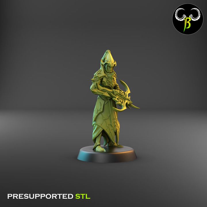 Cultists of the Web - Ranged, Dark Elf Crossbow Squad 2 (4 Variants Available) - Clay Beast Creations