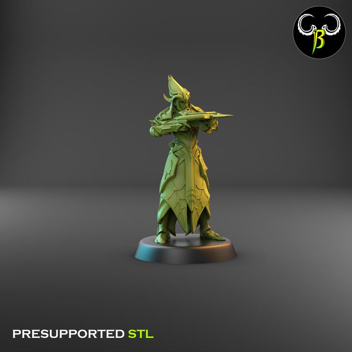 Cultists of the Web - Ranged, Dark Elf Crossbow Squad 2 (4 Variants Available) - Clay Beast Creations